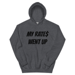 Load image into Gallery viewer, MY RATE$ WENT UP HOODIE - Mens