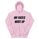 Load image into Gallery viewer, MY RATE$ WENT UP HOODIE - Mens