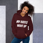 Load image into Gallery viewer, MY RATE$ WENT UP - Unisex Hoodie