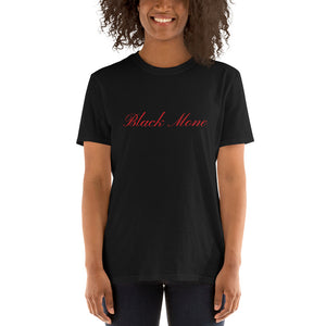 Womens Black Mone short sleeve T-Shirt